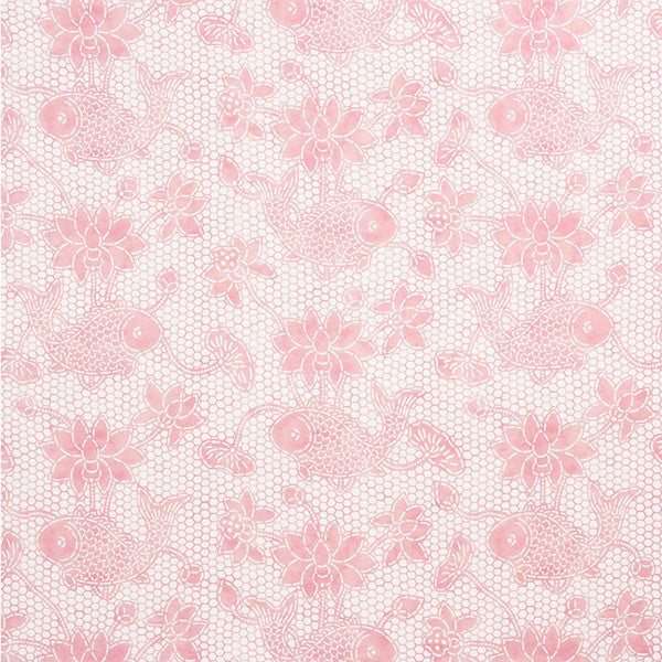 Schumacher Fabric 177792 Lotus Batik Pink