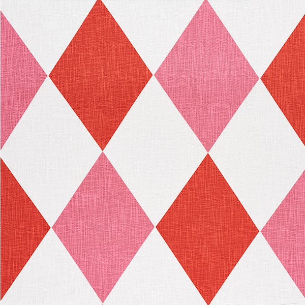 Schumacher Fabric 177801 Maximus Red & Pink