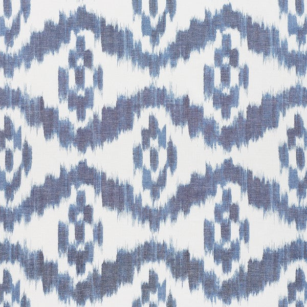 Schumacher Fabric 177820 Madaket Ikat Indigo