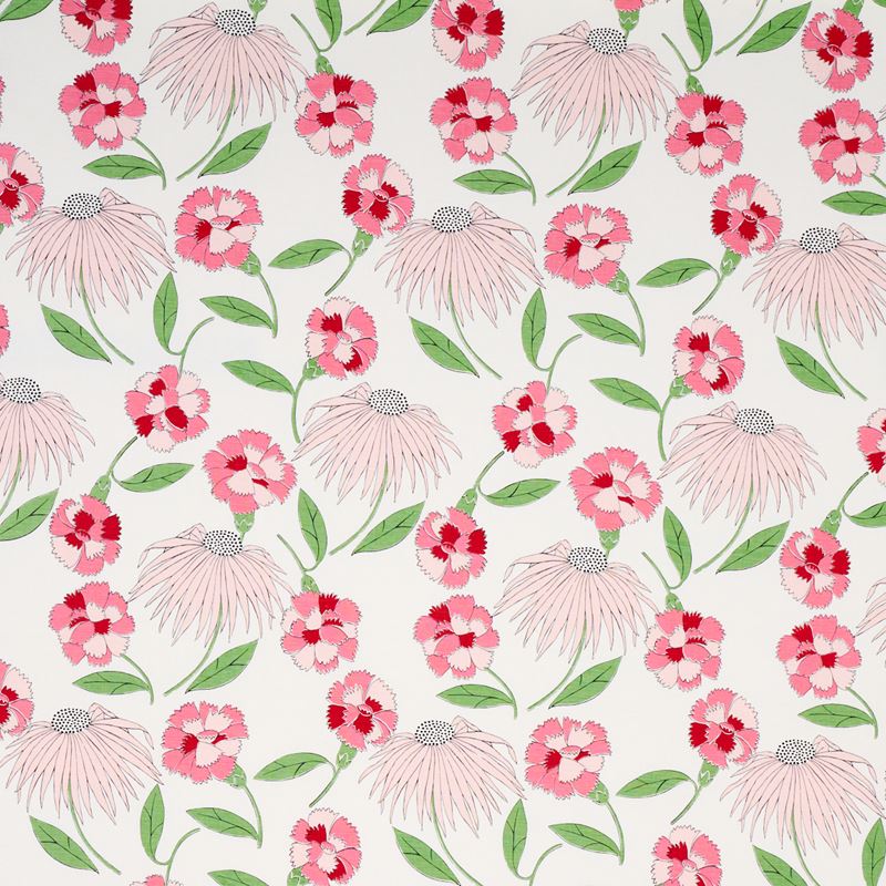 Schumacher Fabric 177853 Bouquet Toss Pepper Berry