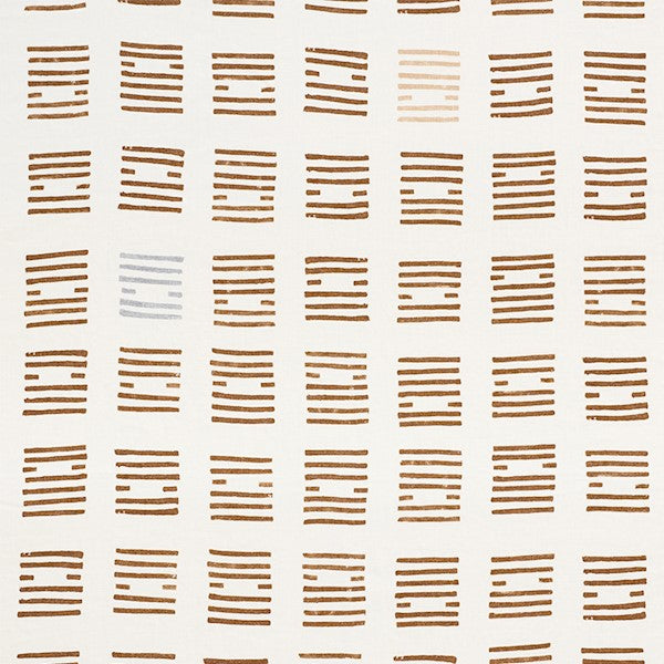 Schumacher Fabric 177883 Tiasquam Teak