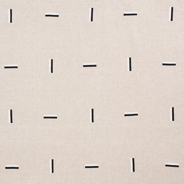 Schumacher Fabric 177911 Icehouse Black & White