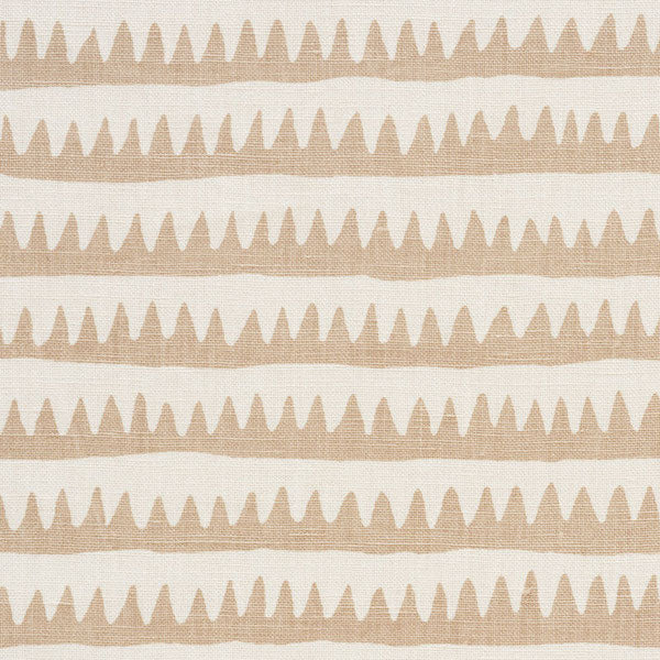 Schumacher Fabric 177972 Corfu Stripe Sand