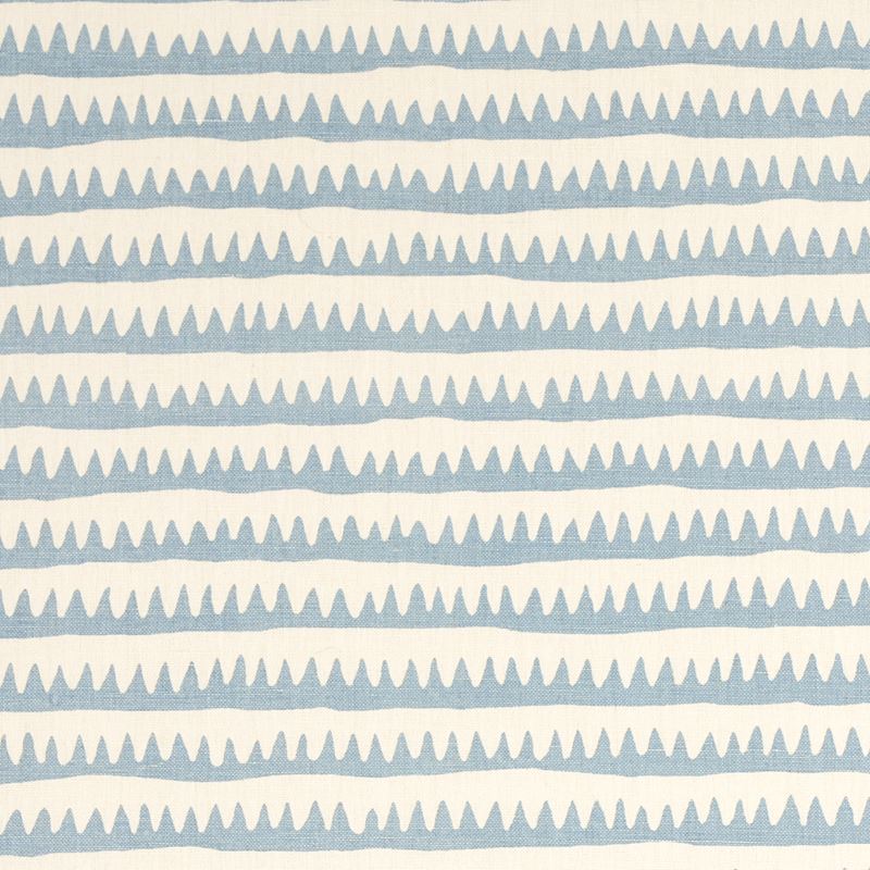 Schumacher Fabric 177975 Corfu Hand Printed Stripe Sky