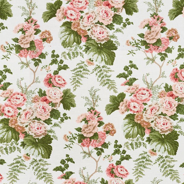 Schumacher Fabric 178112 Wycombe Park Pink