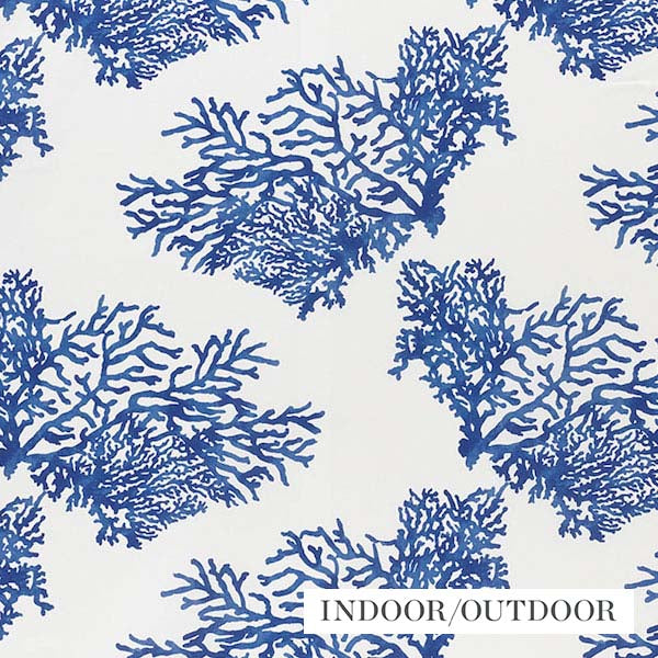 Schumacher Fabric 178290 Great Barrier Reef II Indigo