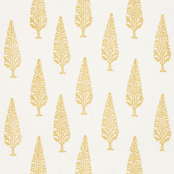 Schumacher Fabric 178512 Juniper Block Print Yellow