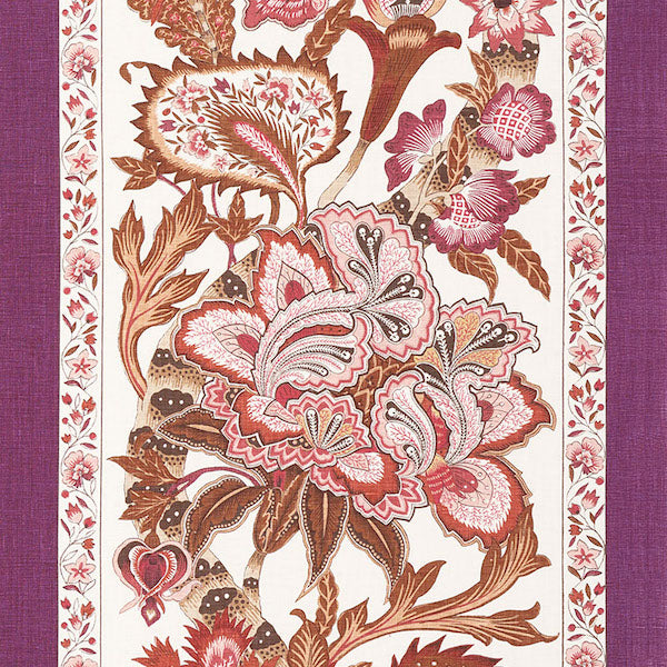 Schumacher Fabric 178523 Anjou Stripe Rose