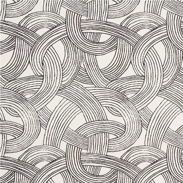 Schumacher Fabric 178711 Freeform Black