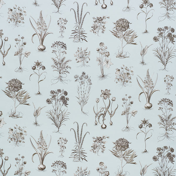 Schumacher Fabric 178750 Cabot Botanical Sky