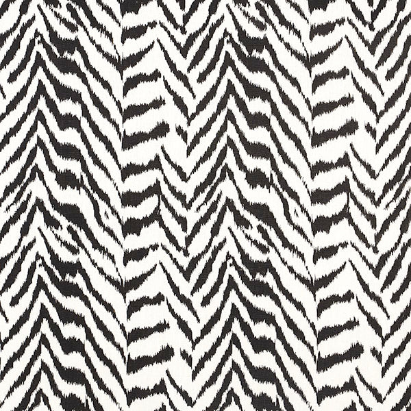 Schumacher Fabric 179410 Quincy Hand Print Black