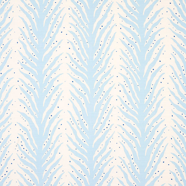 Schumacher Fabric 179480 Creeping Fern Slumber Blue