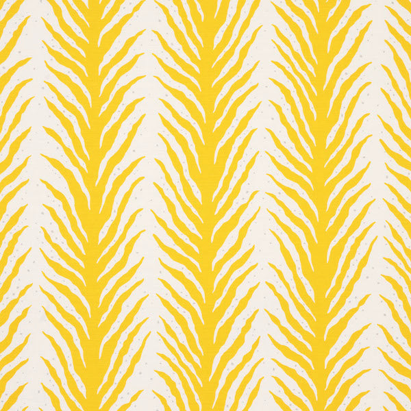 Schumacher Fabric 179481 Creeping Fern Lemonade