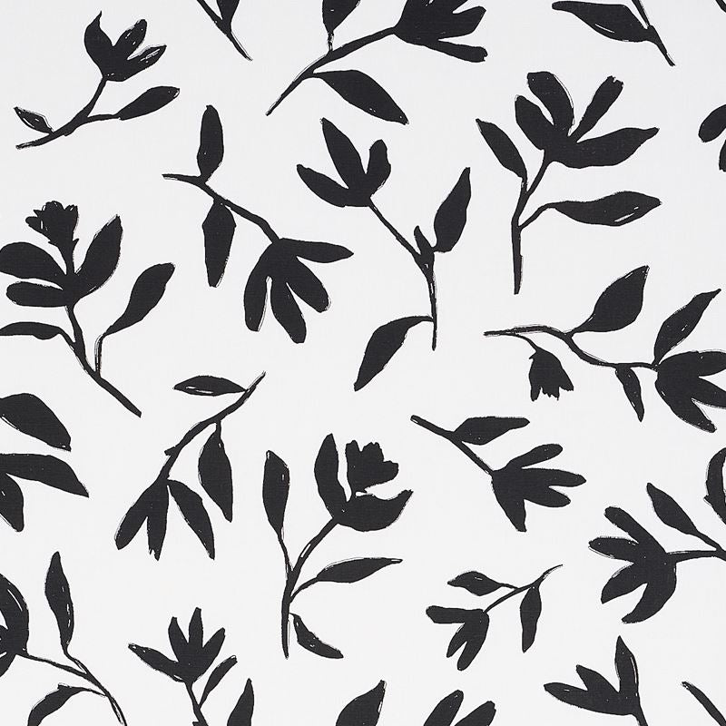 Schumacher Fabric 180011 Laurel Black