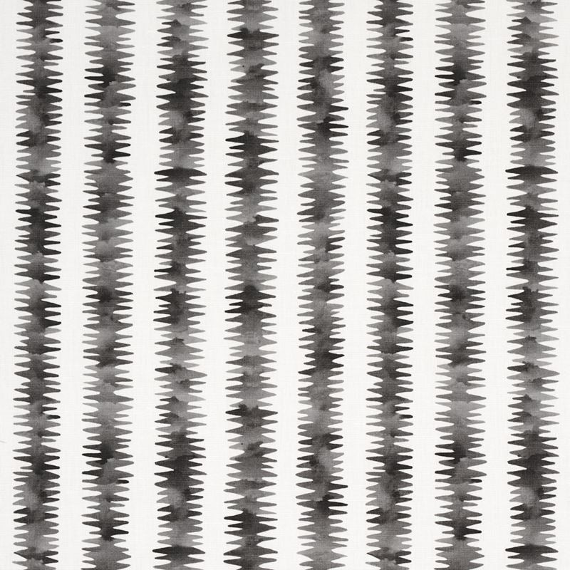 Schumacher Fabric 180180 Cardiogram Charcoal