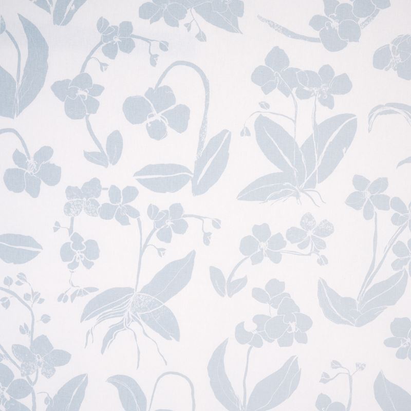 Schumacher Fabric 180512 Orchids Have Dreams Sky