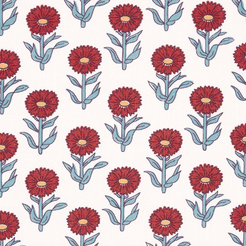 Schumacher Fabric 180582 Adeline Rouge & Blue