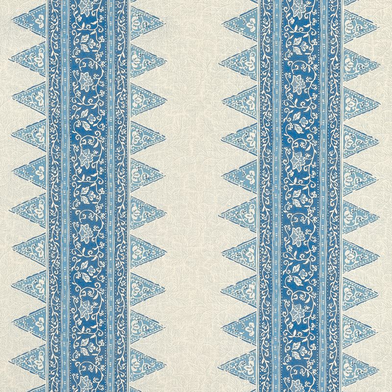 Schumacher Fabric 180721 Foxglove Indoor/Outdoor Indigo