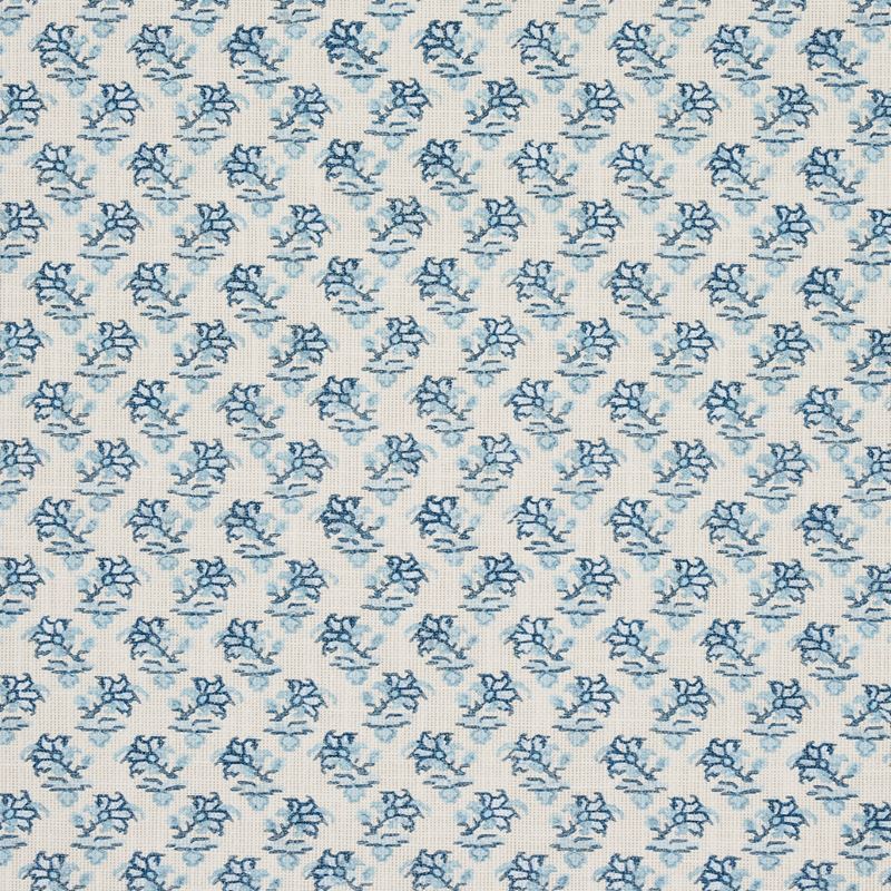 Schumacher Fabric 180760 Oleander Indoor/Outdoor Indigo