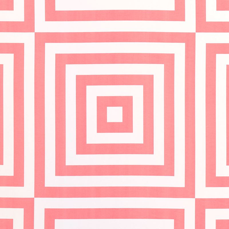 Schumacher Fabric 180923 Roxbury Indoor/Outdoor Coral