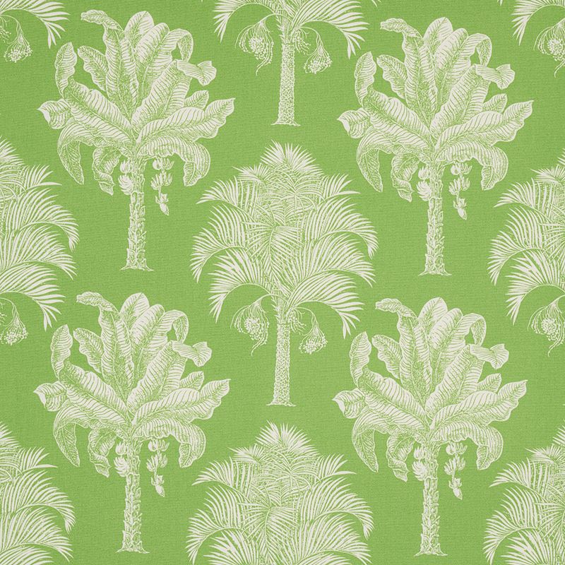 Schumacher Fabric 180960 Grand Palms Indoor/Outdoor Green