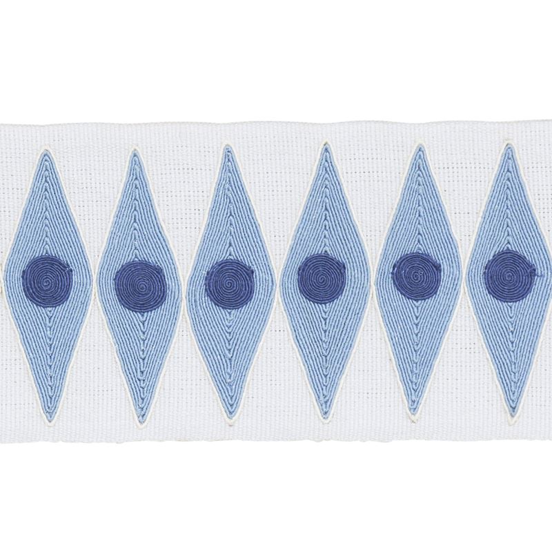 Schumacher Fabric Trim 181223 Backgammon Tape Sky