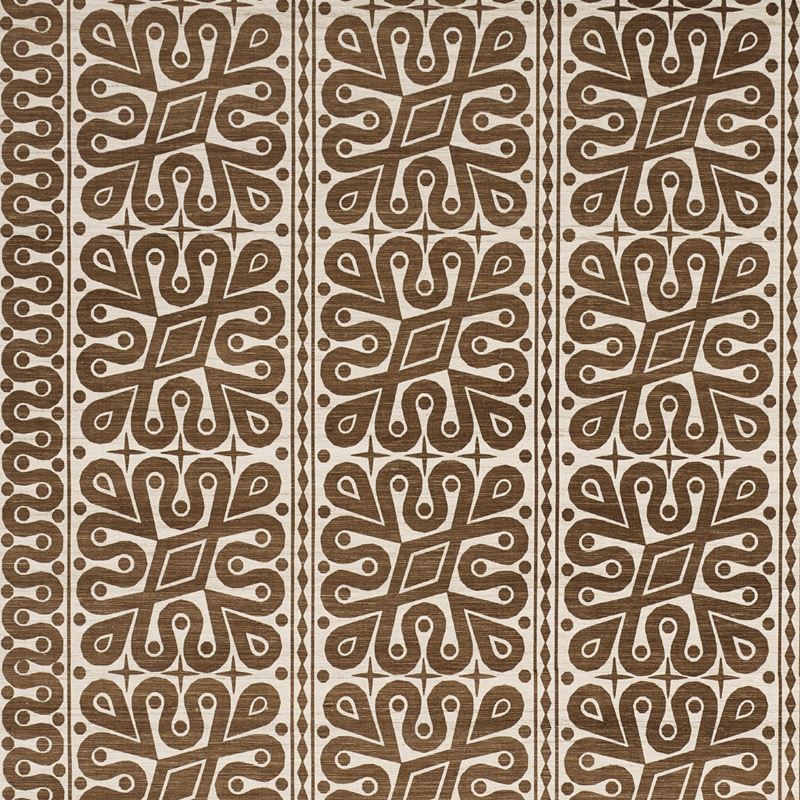 Schumacher Fabric 181470 Borneo Silk Brown