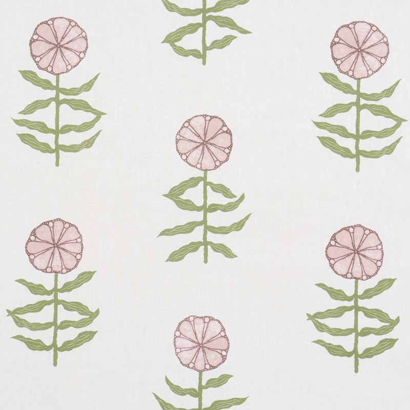 Schumacher Fabric 181660 Pretty Petals Blush