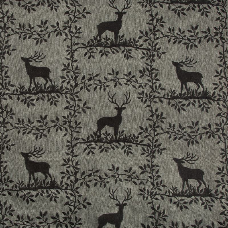 Lee Jofa Fabric 2017123.8 Caribou Emb Black