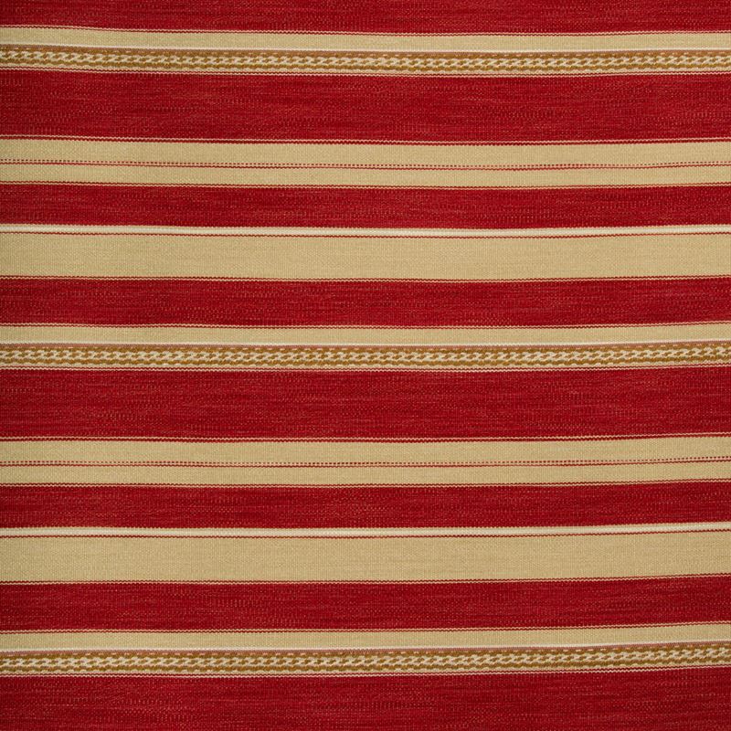 Lee Jofa Fabric 2017143.940 Entoto Stripe Red/Ochre