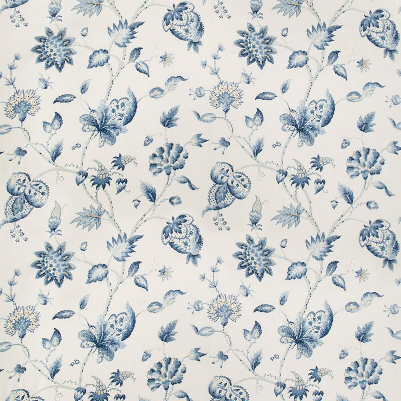 Lee Jofa Fabric 2019105.150 Hollin Print Indigo