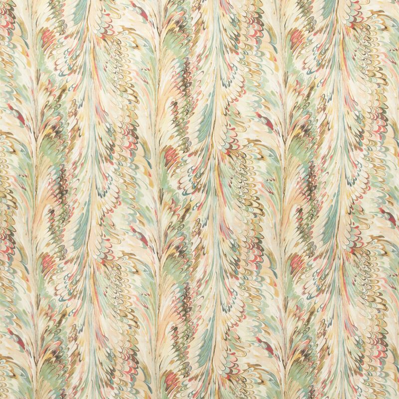 Lee Jofa Fabric 2019114.137 Taplow Print Juniper/Petal