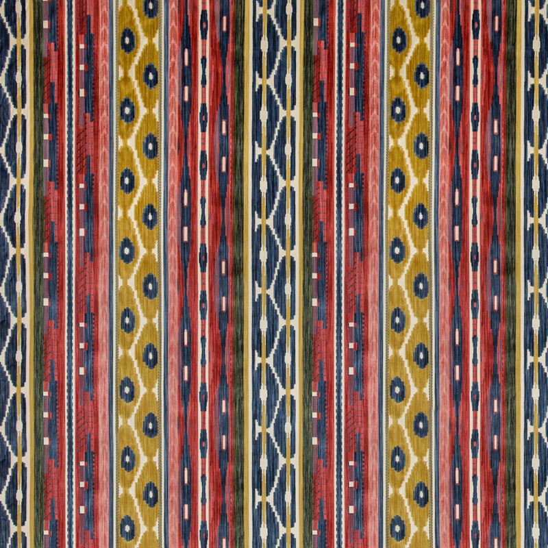 Lee Jofa Fabric 2019117.195 Desning Velvet Red/Blue