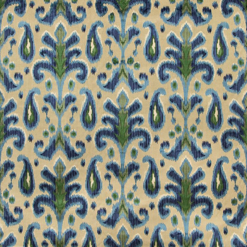 Lee Jofa Fabric 2019123.53 Bronwen Velvet Blue/Green