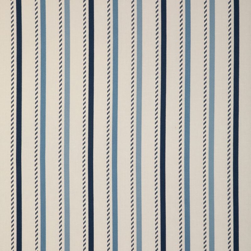 Lee Jofa Fabric 2023106.550 Buxton Stripe Navy/Sky