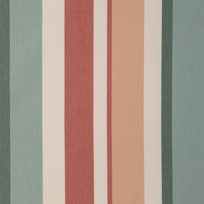 Lee Jofa Fabric 2023108.519 Fisher Stripe Teal/Spice