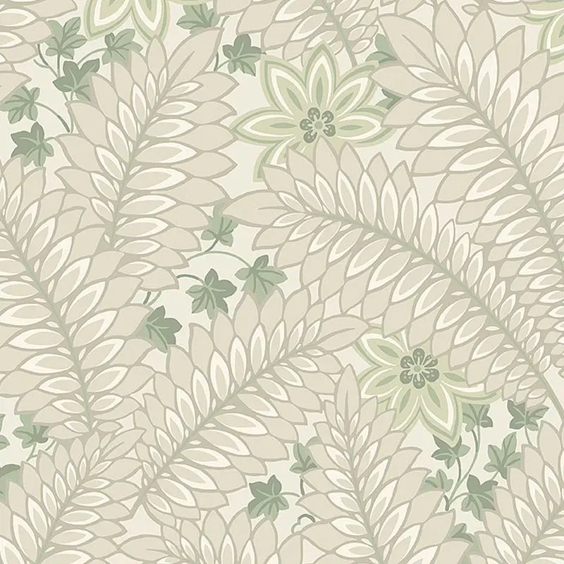 Schumacher Wallpaper 2252 Hidden Ivy Parchment