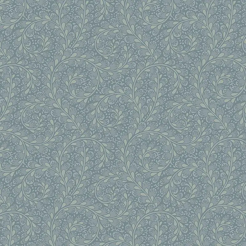 Schumacher Wallpaper 2254 Wild Ferns Blue