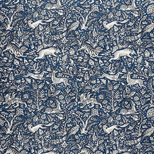 Schumacher Fabric 2603101 Khan's Park Navy