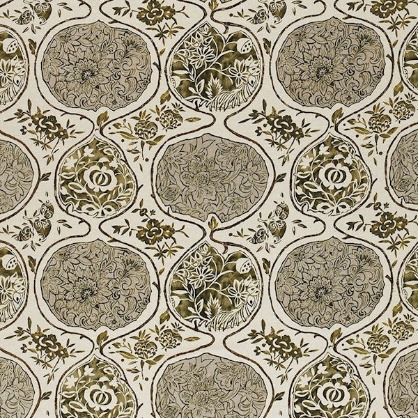 Schumacher Fabric 2620930 Katsugi Link and Sepia