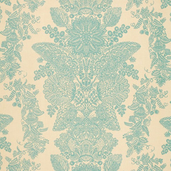 Schumacher Fabric 2643833 Lace Aqua