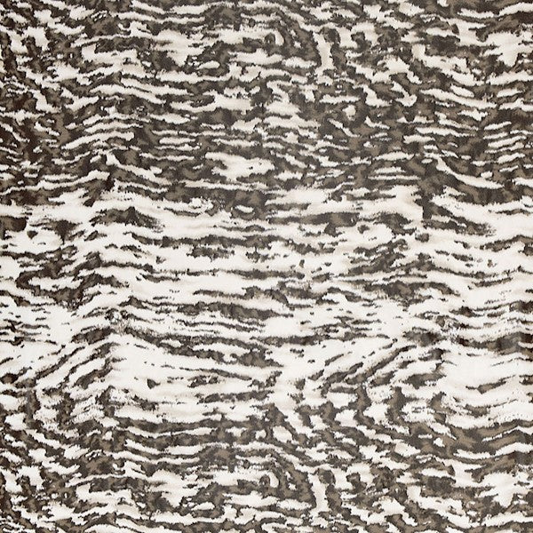 Schumacher Fabric 2643850 Serengeti Silk Black & White