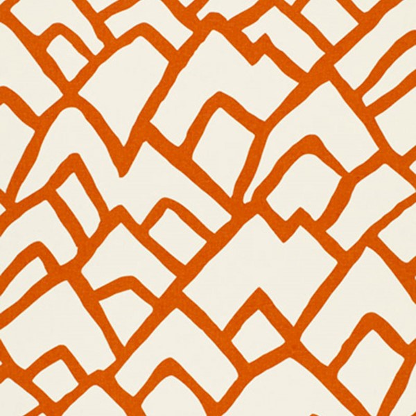 Schumacher Fabric 2644331 Zimba Orange