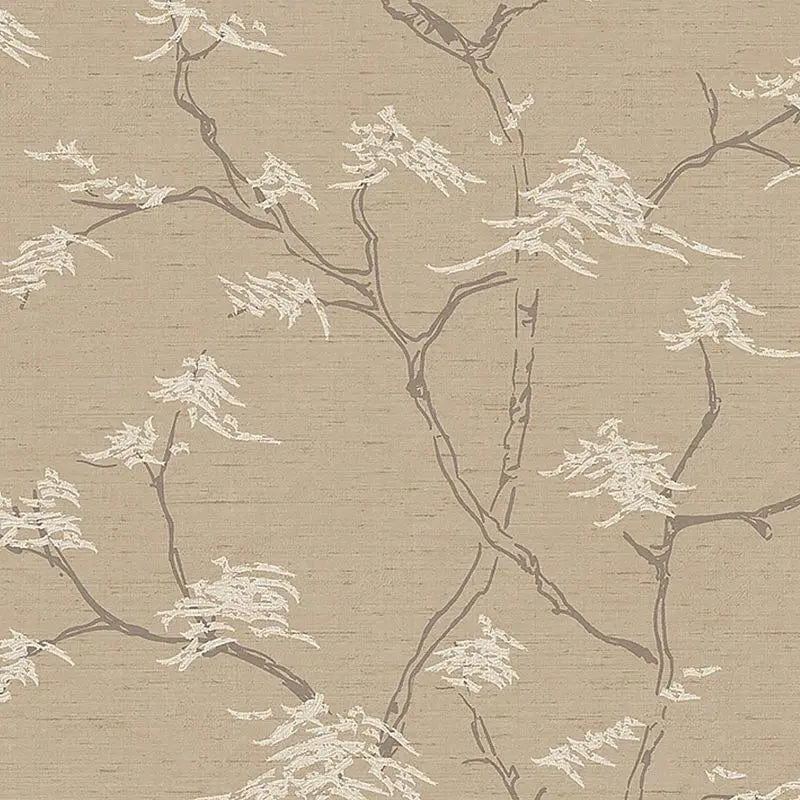 Schumacher Wallpaper 3104 Temple Tree Stone