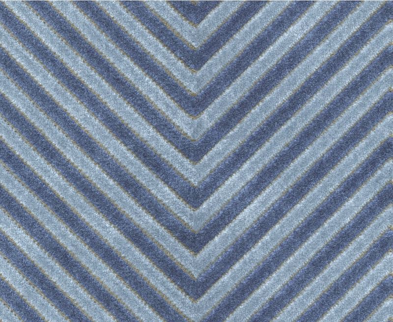 Kravet Basics Fabric 34272.515 Zigandzag Indigo