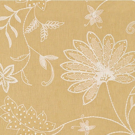 Kravet Couture Fabric 3574.4 Hand Embroidery Saffron