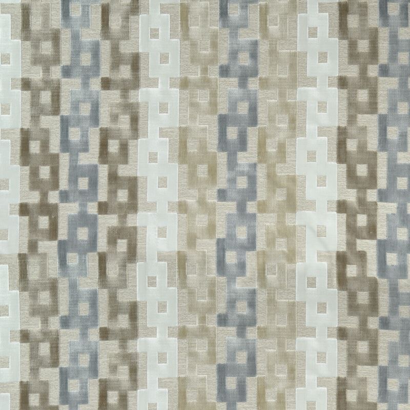 Kravet Couture Fabric 35856.1611 Chain Velvet Natural