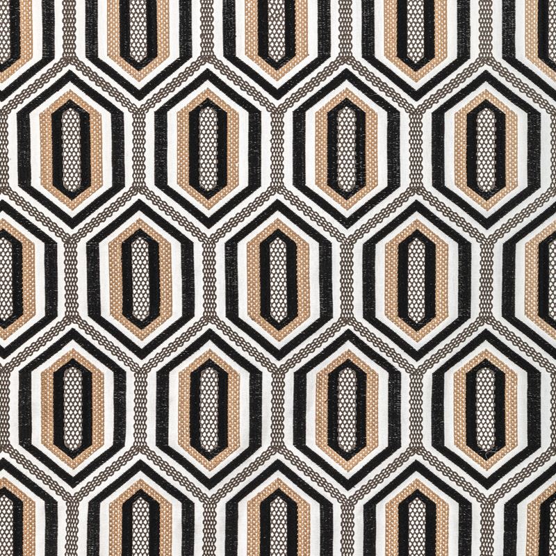 Kravet Couture Fabric 36368.816 Kaleidoscope Emb Onyx