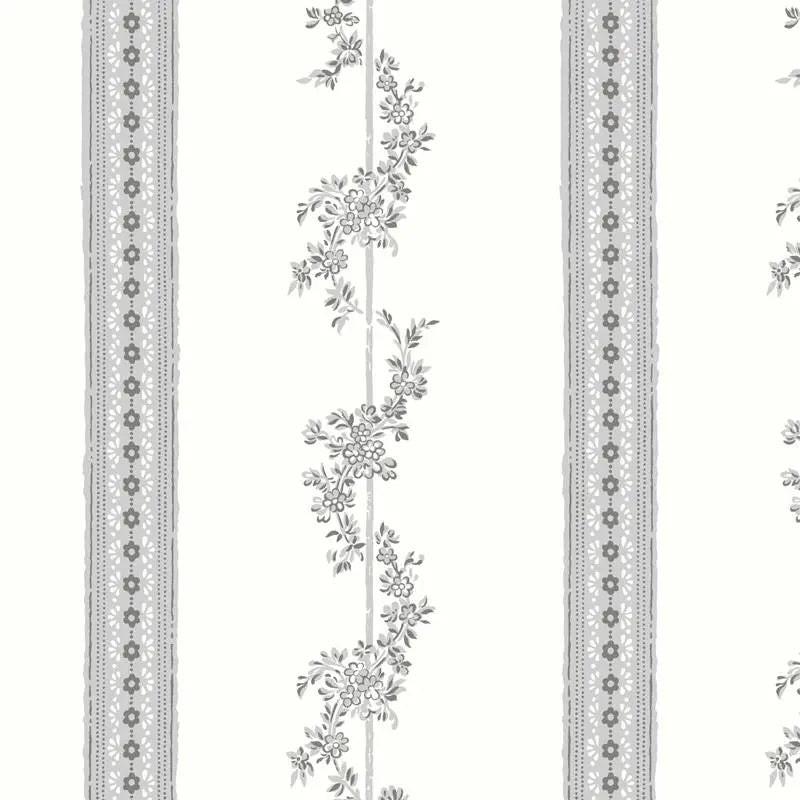 Schumacher Wallpaper 4508 Drottningholm Grey