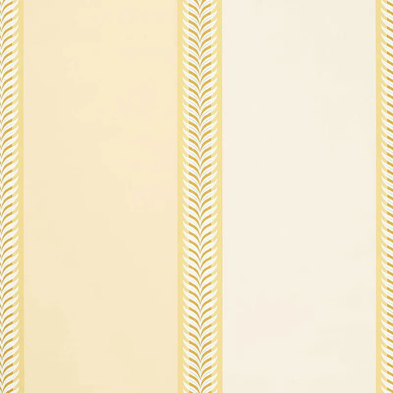 Schumacher Wallpaper 5002471 Valais Stripe Soft Yellow